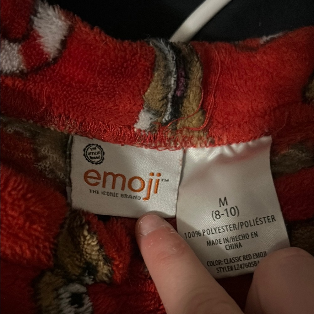 Emoji Red Plush Robe